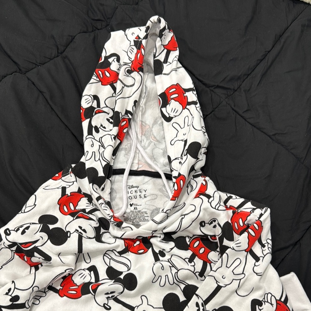 Disney Mickey Mouse Patterned Hoodie